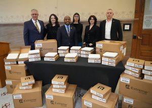 Advanced Wireless donates wi-fi access points to Friends of Be an Angel for schools in Irpin Ukraine